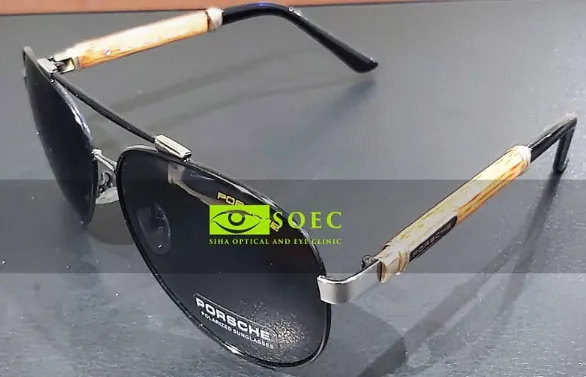 Porsche aviator polarized sunglasses at Siha Optical